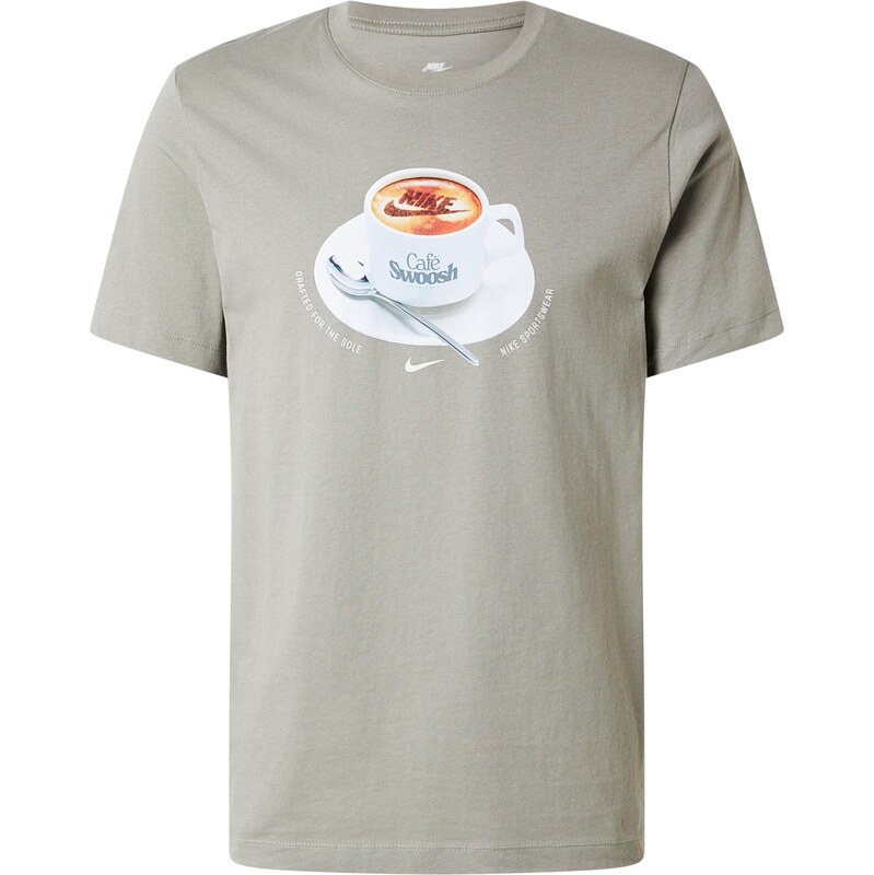 Nike Sportswear Tričko CAFE SWOOSH MUG modrá / karamelová /