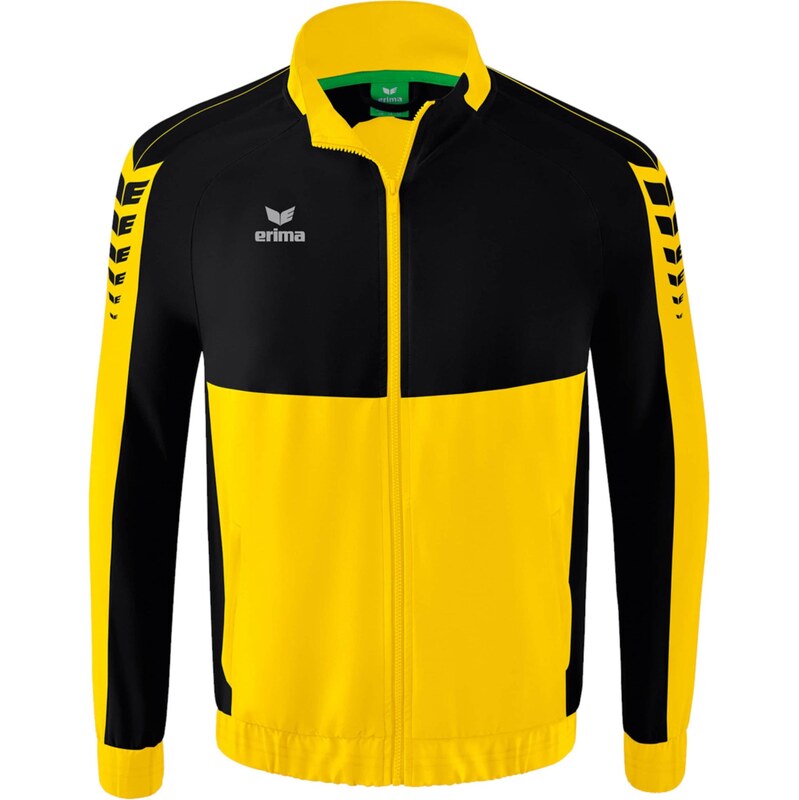 ERIMA Sportovní bunda žlutá / černá / bílá