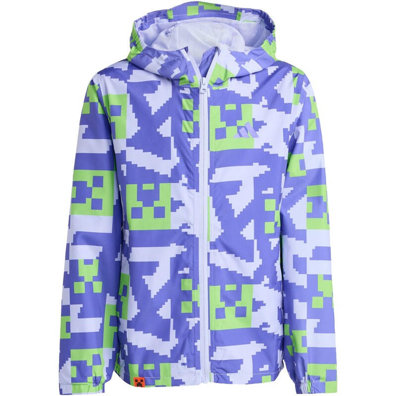 ADIDAS TERREX Outdoorová bunda Minecraft zelená / fialová /