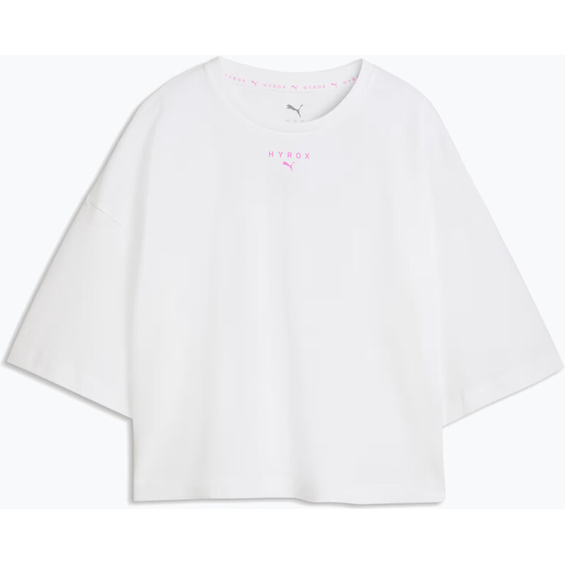 Dámské tréninkové tričko PUMA Hyrox Cropped Lifestyle Tee white