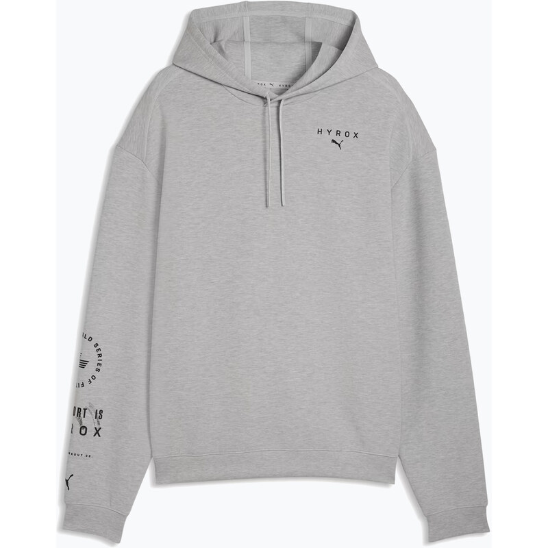 Pánská tréninková mikina PUMA Hyrox Cloudspun Hoodie grey