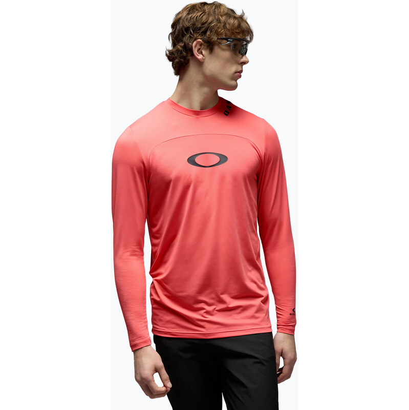 Pánské cyklistické triko Longsleeve Oakley Free Ride RC paloma