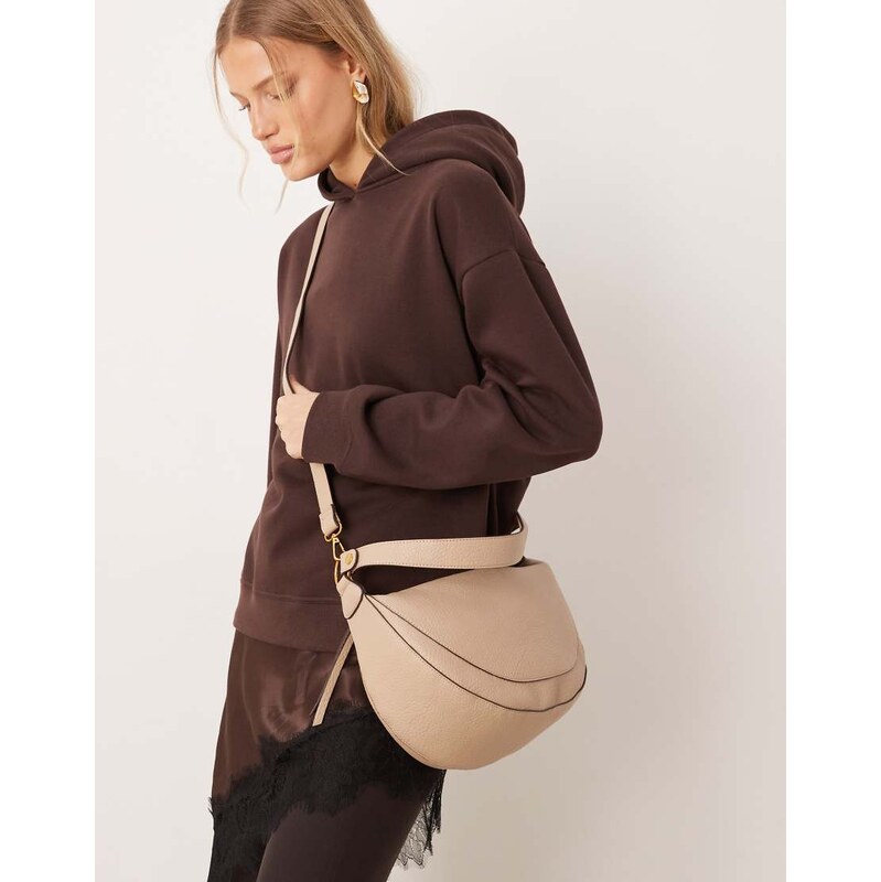 Accessorize scoop shoulder crossbody bag in mink-Neutral 113545621