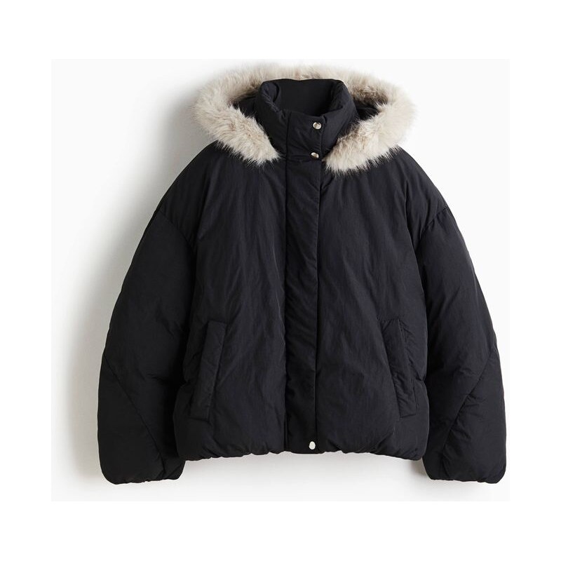 H&M - Vatovaná bunda - Černá