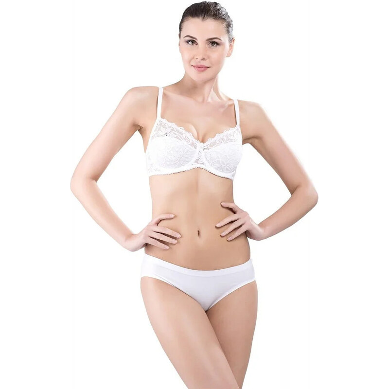 Dámské kalhotky Bonded C6-158 Basic Low Bílá - Hanna Style 113555520