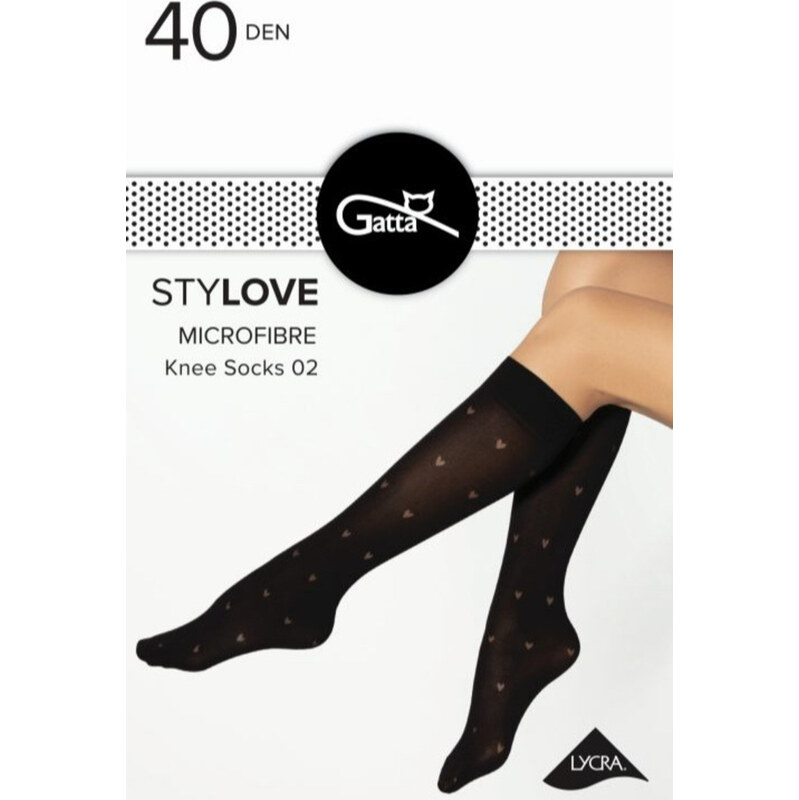 Gatta STYLOVE - 02 PODKOLENKY Z MIKROVLÁKNA 40 DEN