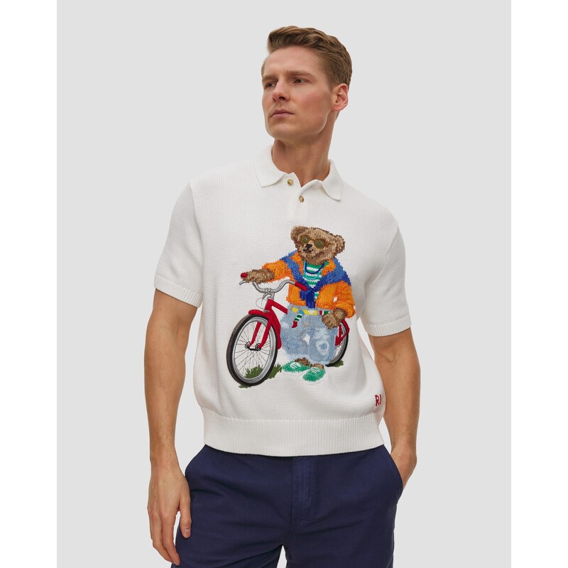 Bílý Pánský Svetr Polo Ralph Lauren