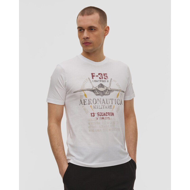 Bílé Pánské Tričko Aeronautica Militare