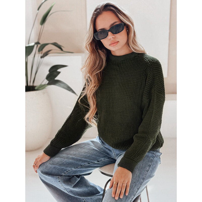 CAMERON dámský svetr zelený FashionStreet MY1153