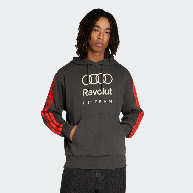Adidas MIKINA S KAPUCÍ AUDI REVOLUT F1 TEAM DNA FRENCH TERRY
