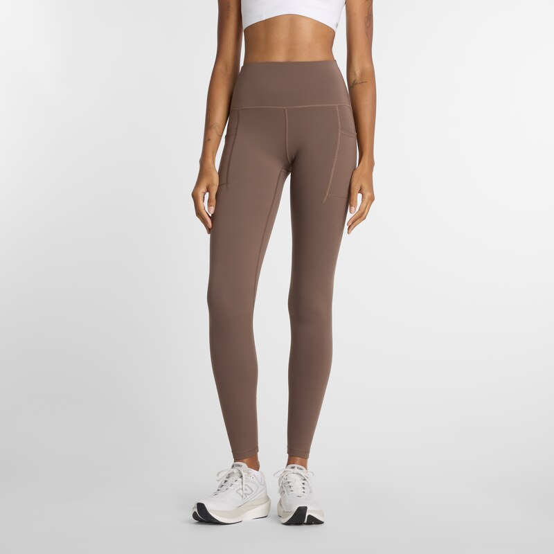 Dámské legíny New Balance WP51275ABP – hnědý