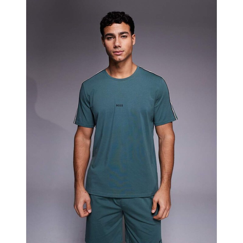 BOSS Orange BOSS Bodywear unique co-ord lounge t-shirt in dark