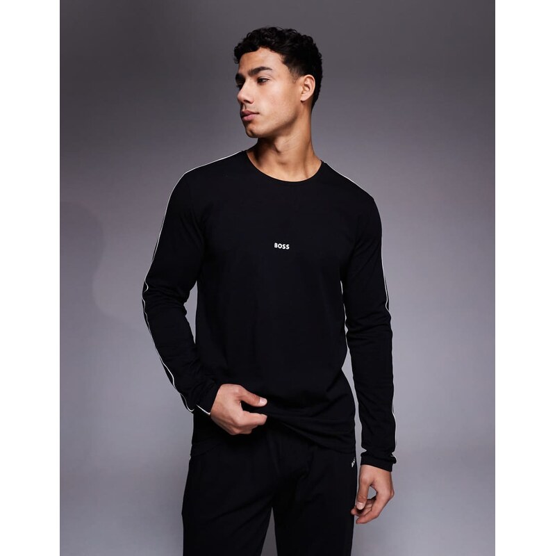 BOSS Orange BOSS Bodywear unique co-ord lounge t-shirt in black