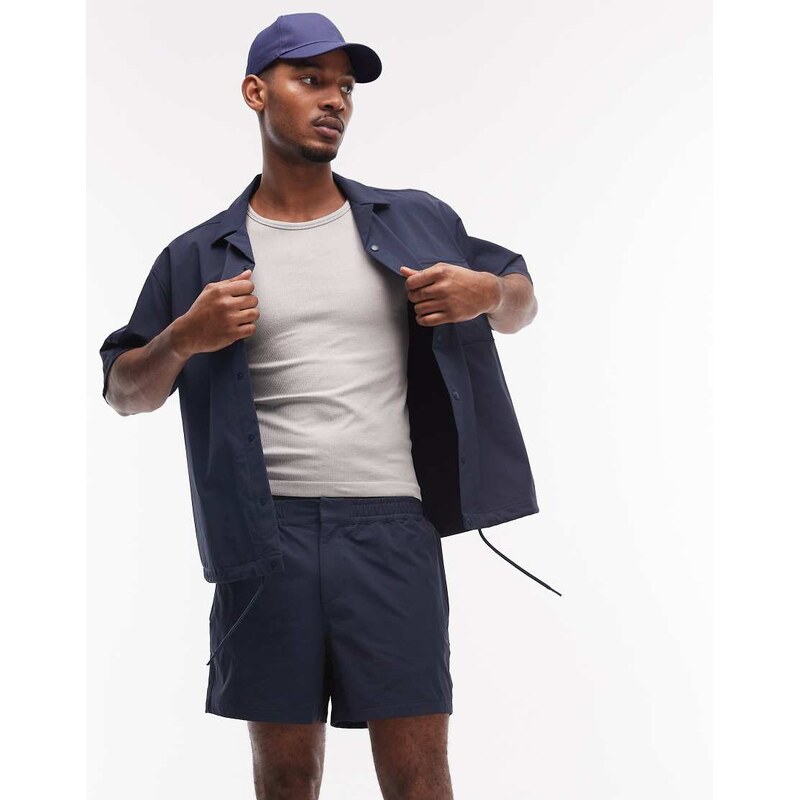 ASOS DESIGN motionMAX four way stretch co-ord shorter length