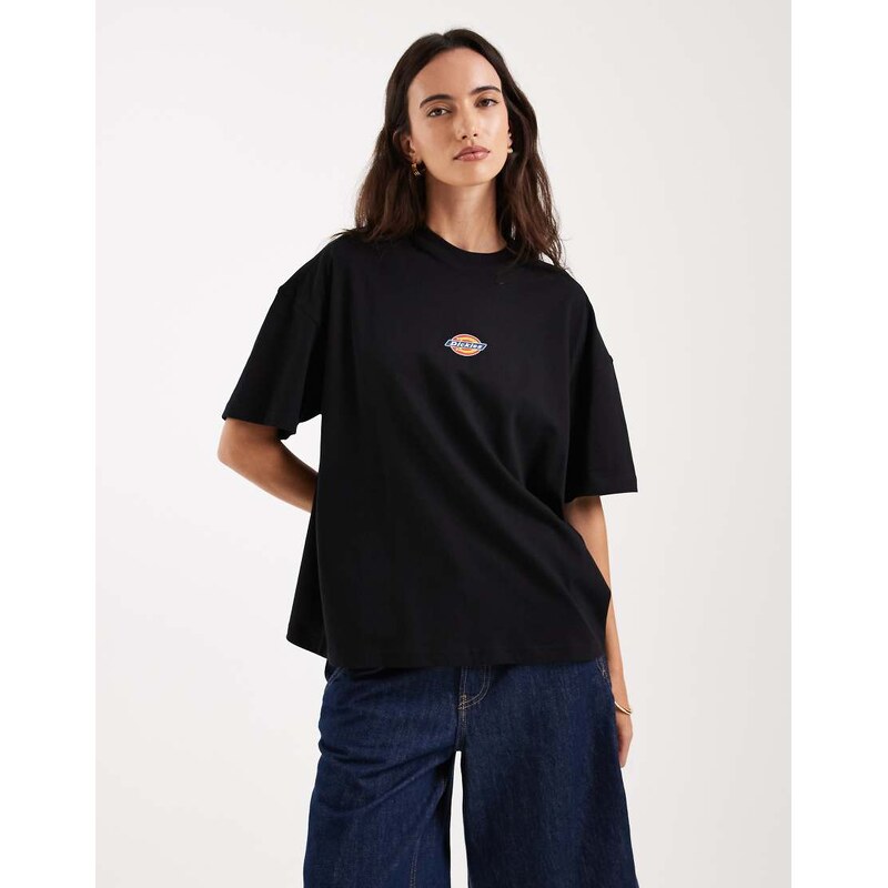 Dickies boyfriend central logo t-shirt in black 113561882