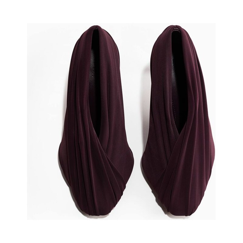 H&M - Řasené lodičky - fialová 113563166