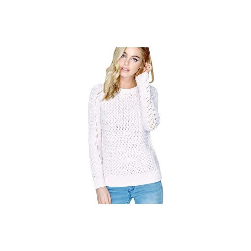 Svetr Guess Charlotte Sweater světle růžová