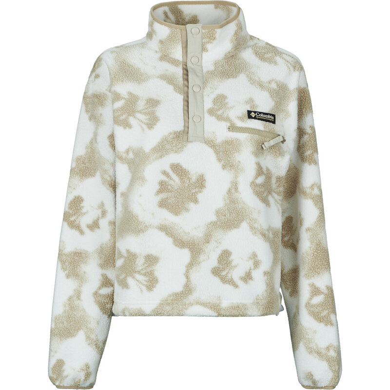 Columbia Fleecové bundy HELVETIA II PRINTED CROPPED HALF SNAP