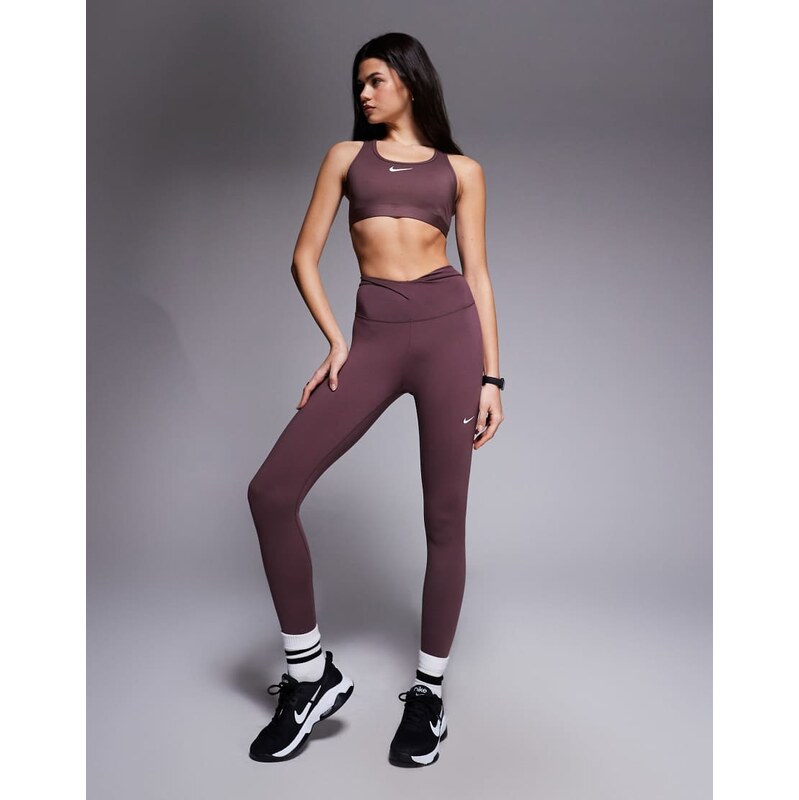 Nike Training Nike One Training Dri-FIT wrap waist 7/8 leggings in 113564169
