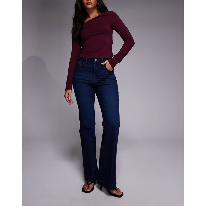Good American good classic bootcut jeans in dark blue wash-Navy
