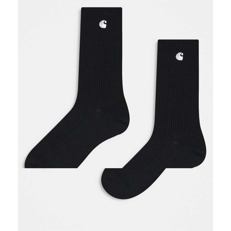 Carhartt WIP madison 2 pack socks in black