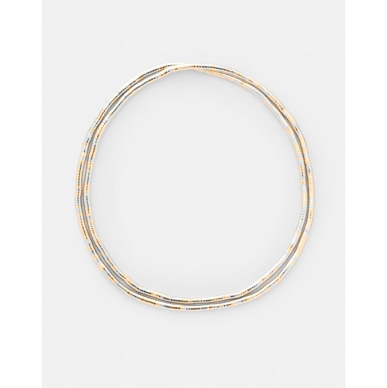 Pull&Bear Bendable metallic necklace in gold 113564446