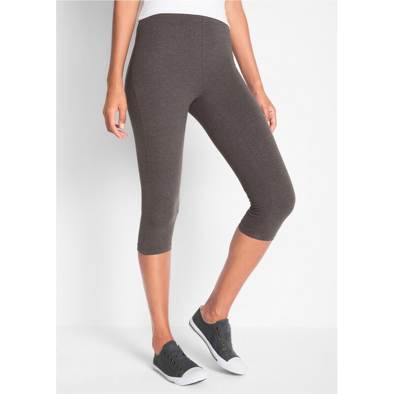bonprix Capri legíny (2 ks v balení) šedá Žena 115585160