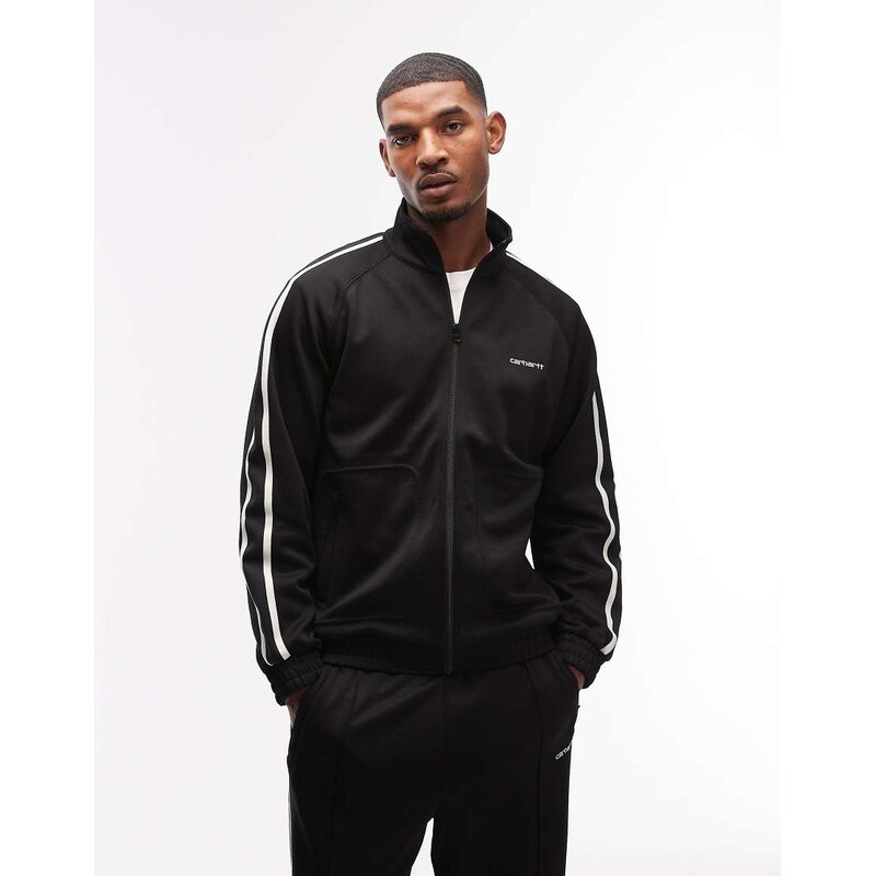 Carhartt WIP bolar track jacket co-ord in black