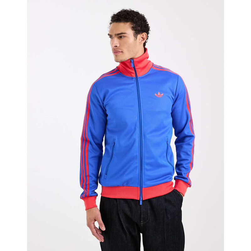 adidas Originals Classic track top in blue
