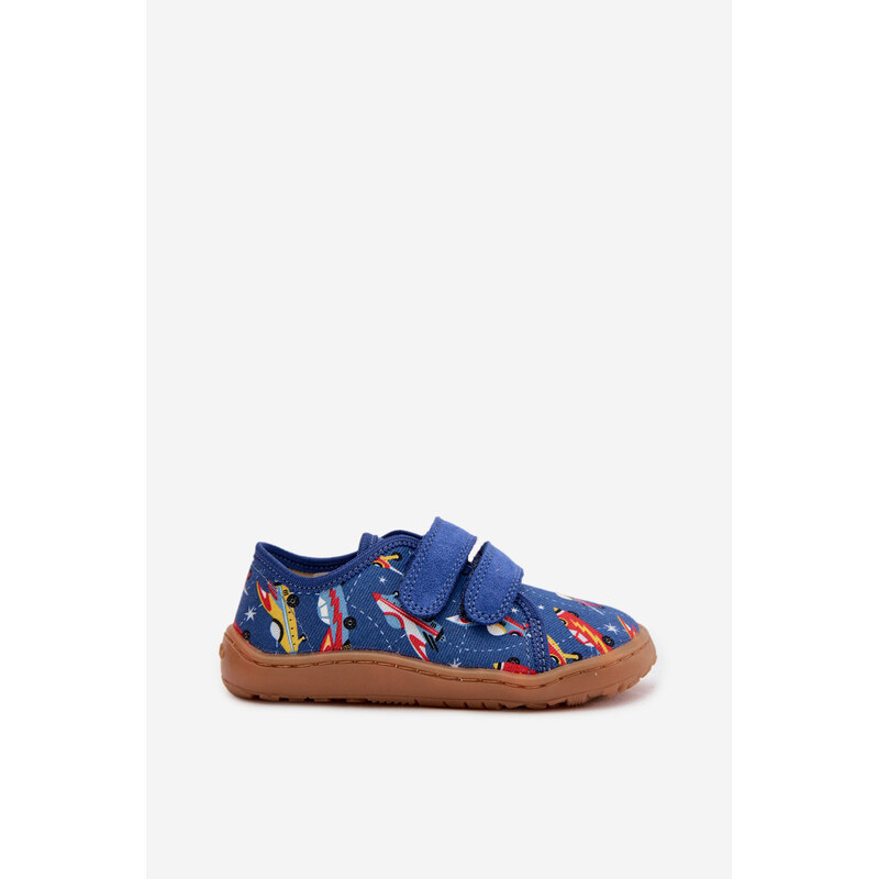 Dětské bačkůrky Barefoot Vesmírná loď Froddo Canvas G1700440-5