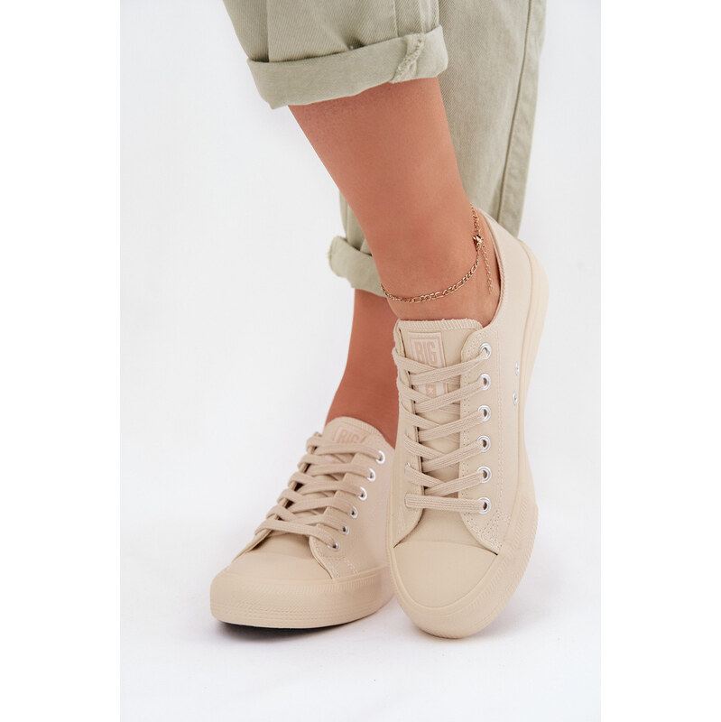 Big Star Shoes Dámské tenisky Eko kůže Big Star TT274019 Béžové