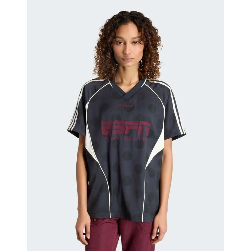 adidas Originals Street jersey ss in night grey