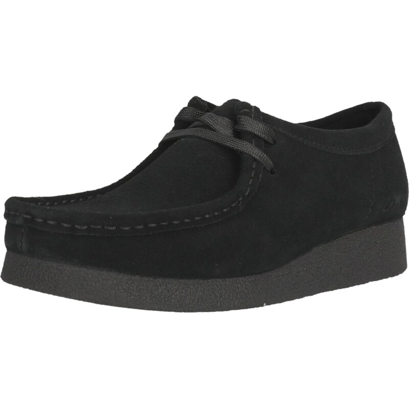 CLARKS Šněrovací boty Wallabee černá 113570649