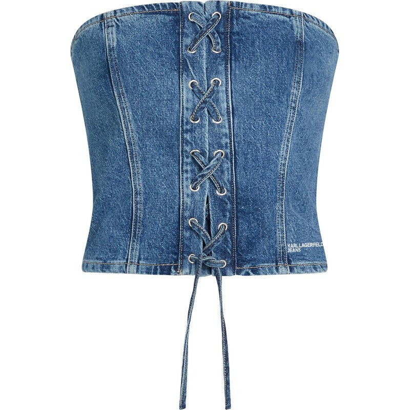 KARL LAGERFELD JEANS Top modrá džínovina