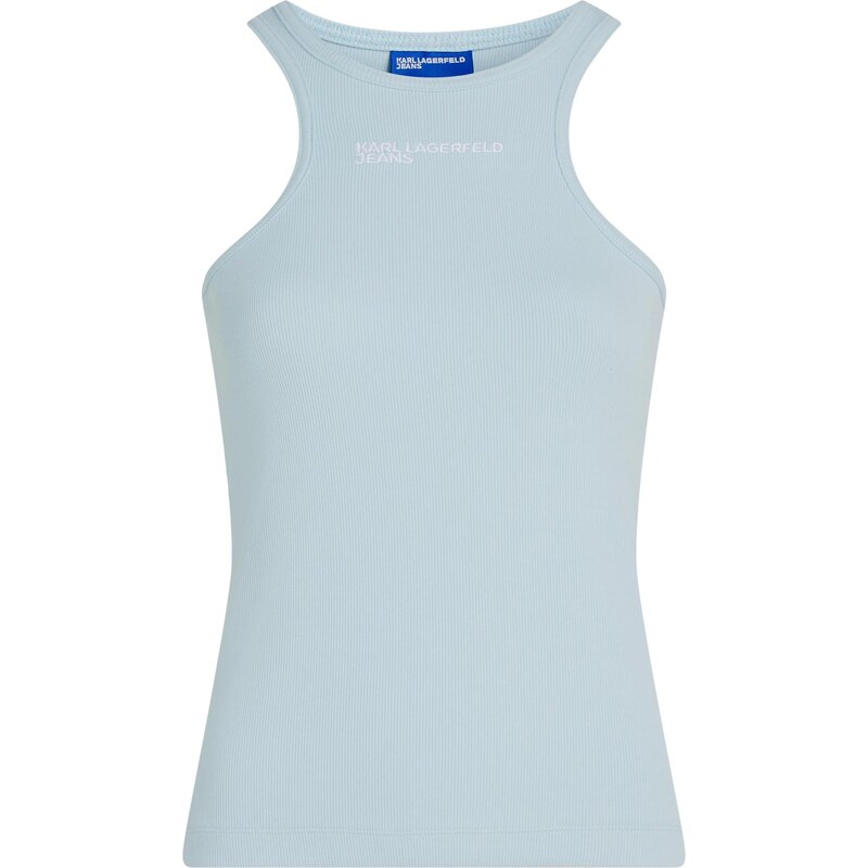 KARL LAGERFELD JEANS Top světlemodrá / bílá