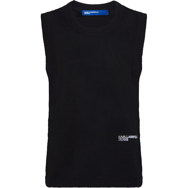 KARL LAGERFELD JEANS Svetr černá / bílá