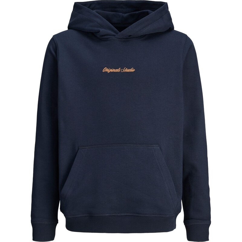 Jack & Jones Junior Mikina JORNorrebro tmavě modrá / meruňková