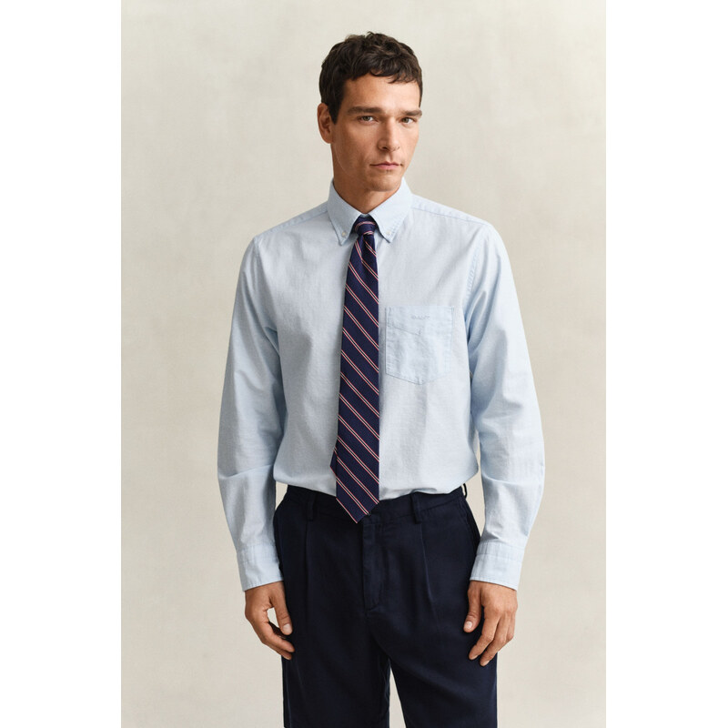 KOŠILE GANT REG CLASSIC OXFORD DOBBY SHIRT SKY BLUE