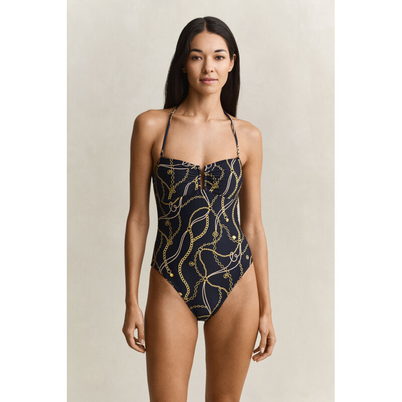 PLAVKY GANT PRINTED PADDED SWIMSUIT EVENING BLUE 114999529