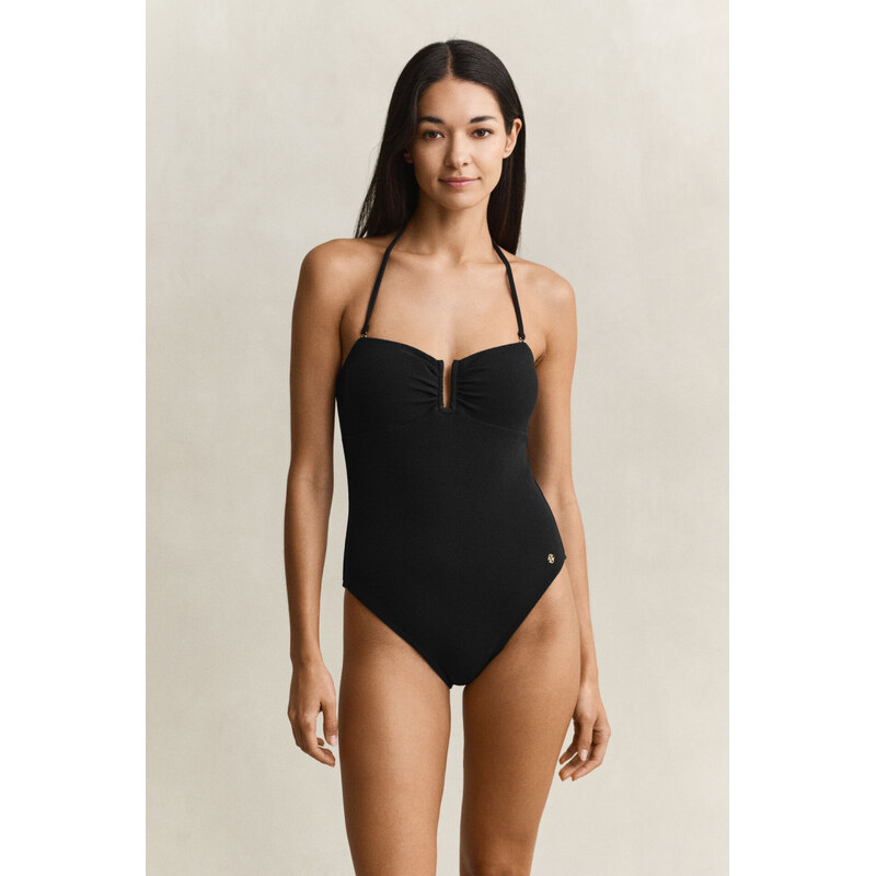 PLAVKY GANT CRINKLE SWIMSUIT BLACK 114999533