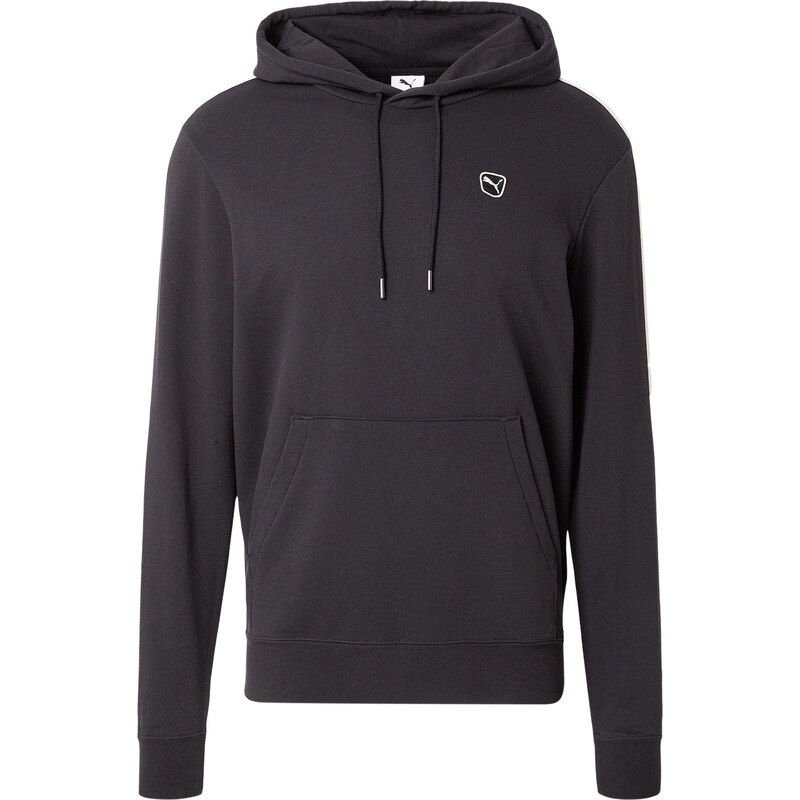 PUMA Mikina Essentials černá / bílá