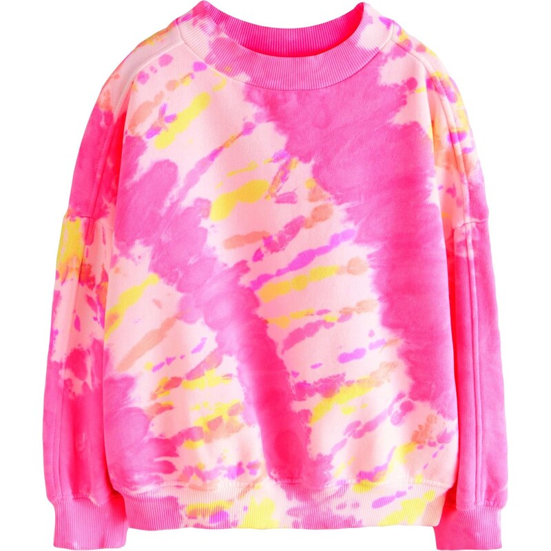 Next Mikina žlutá / pink / růže / světle růžová