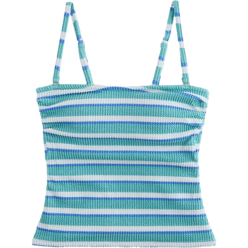 Next Tankiny top modrá / aqua modrá / bílá