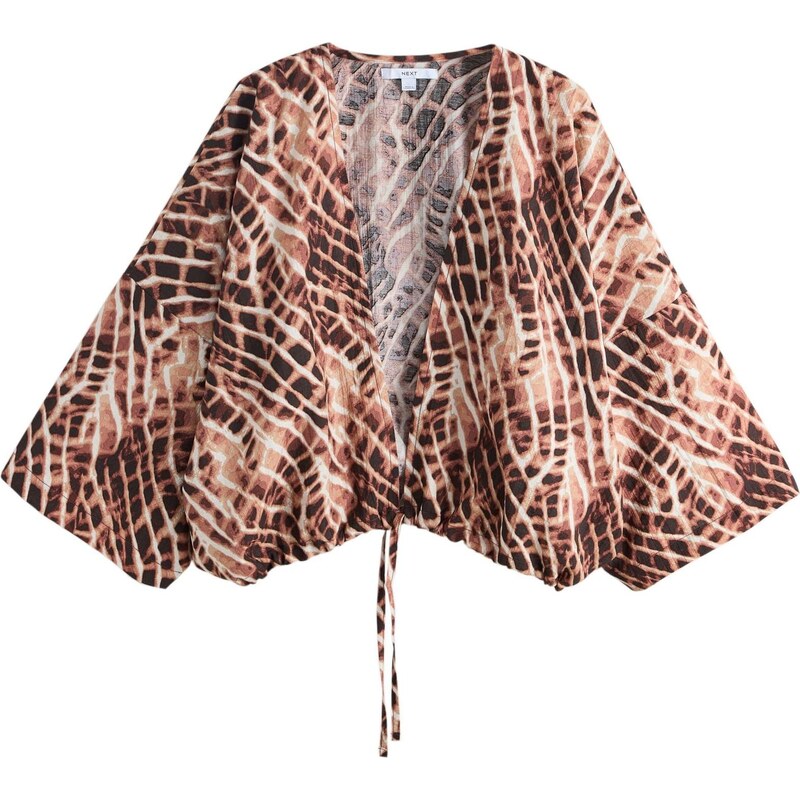 Next Kimono béžová / režná / hnědá