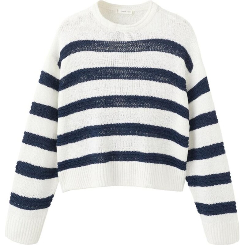 MANGO TEEN Svetr Naval námořnická modř / bílý melír 113572135