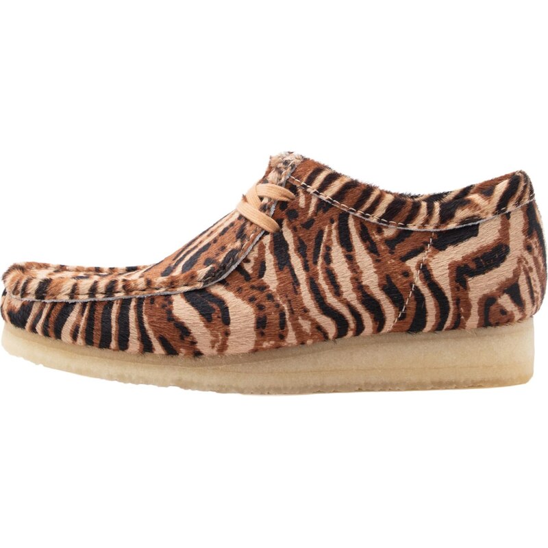 Clarks Originals Mokasíny Wallabee béžová / hnědá / černá