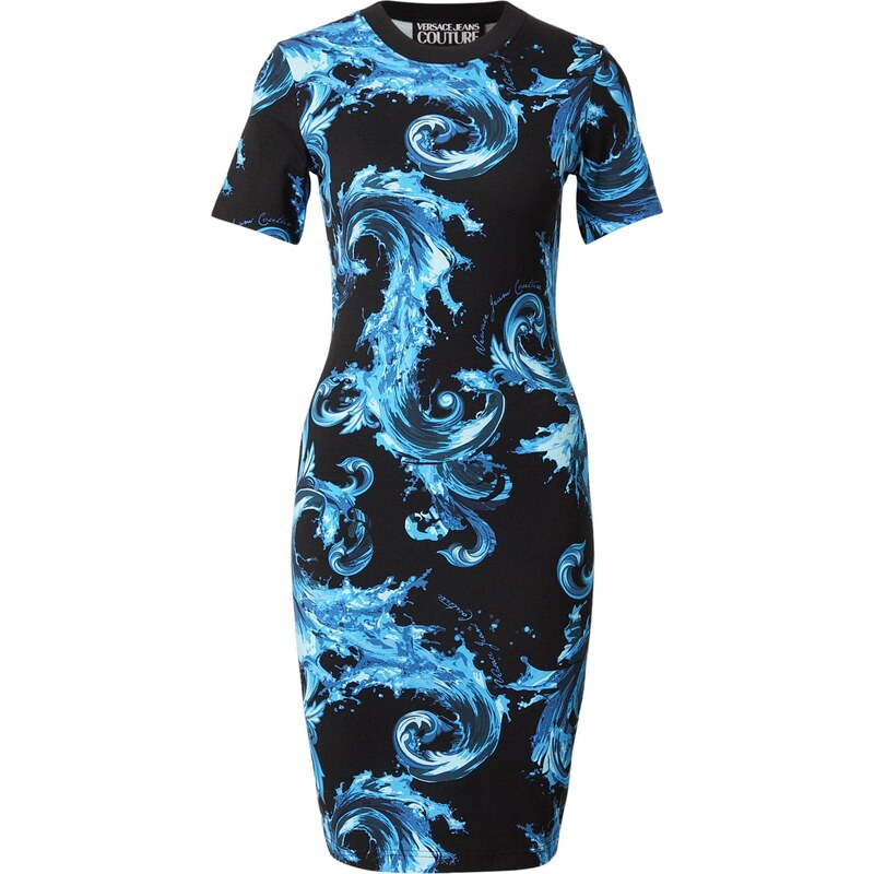 Versace Jeans Couture Šaty aqua modrá / černá / bílá 113572495