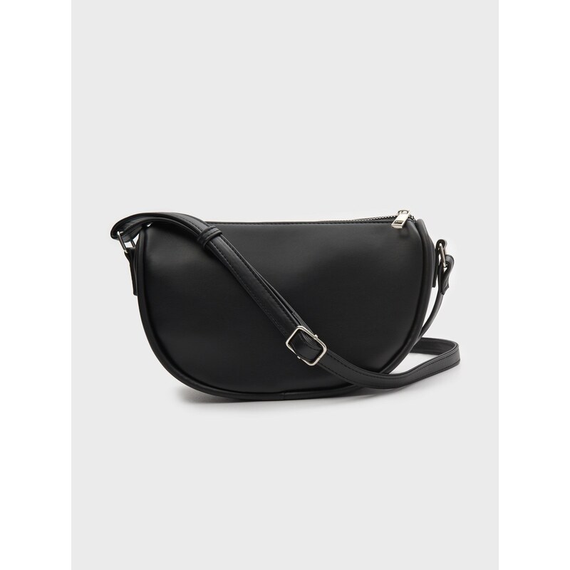 Sinsay - Kabelka typu hobo - černá 113573291
