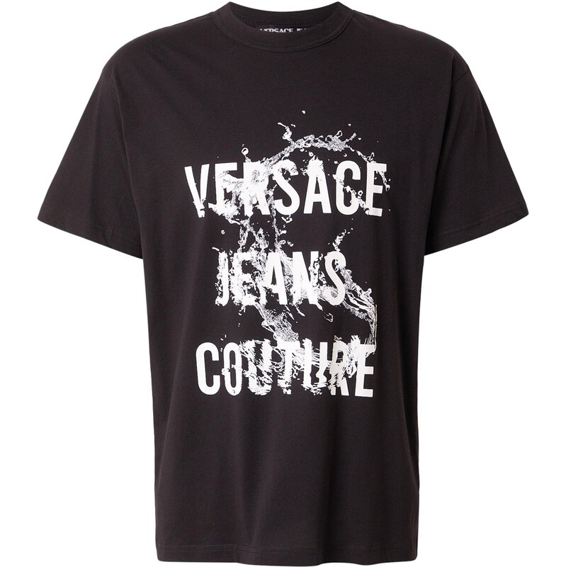 Versace Jeans Couture Tričko černá / bílá