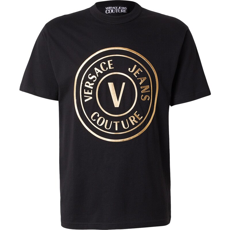 Versace Jeans Couture Tričko zlatá / černá